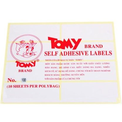 GIẤY NHÃN TOMY A5 - SỐ 100 (10 TỜ)