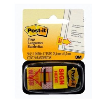 GIẤY NOTE POST-IT SIGN HERE 25 X 43MM