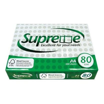 GIẤY IN SUPREME A4 ĐỊNH LƯỢNG 80GSM 500 TỜ