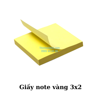 Hình ảnh giấy note vàng 3x2