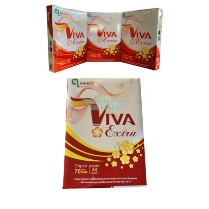 Hình ảnh giấy In ViVa Extra Đỏ A4 Định Lượng 70 gsm