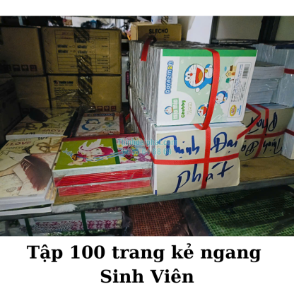 Hình ảnh tập 100 trang kẻ ngang Sinh Viên
