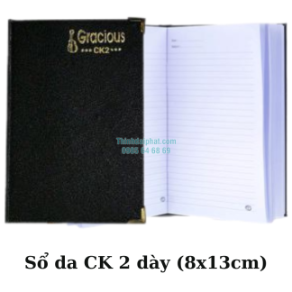 Hình ảnh sổ da CK2 dày (8x13cm)