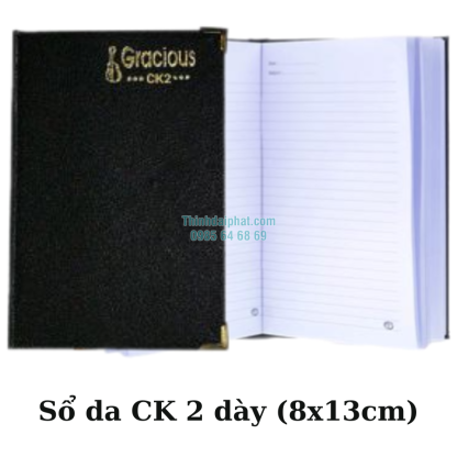 Hình ảnh sổ da CK2 dày (8x13cm)