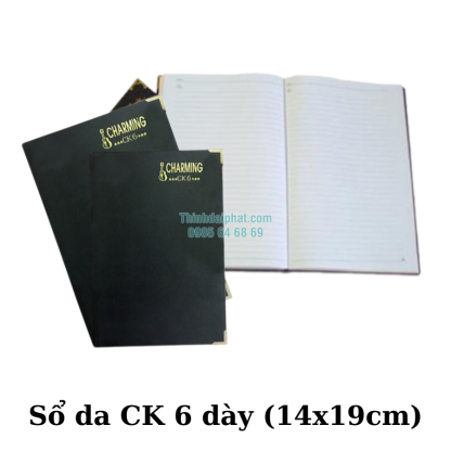 Hình ảnh sổ da CK 6 dày (14x19cm)