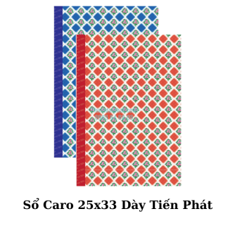 Hình ảnh sổ Caro 25x33 dày Tiến Phát