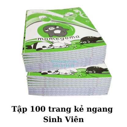 Hình ảnh tập 100 trang kẻ ngang Sinh Viên