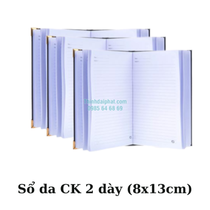 Hình ảnh sổ da CK2 dày (8x13cm)