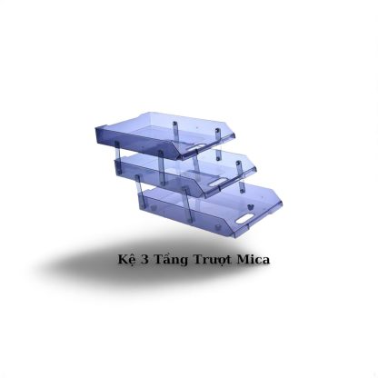 Kệ 3 Tầng Trượt Mica - Hình ảnh 3