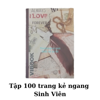 Hình ảnh tập 100 trang kẻ ngang Sinh Viên