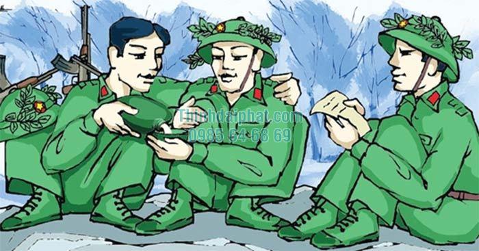 Hình ảnh Tết xa nhà của người lính trẻ