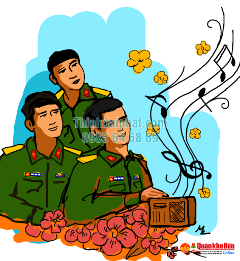 Hình ảnh giấc mơ Tết của người lính trẻ