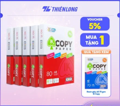 Giấy A3 80 gsm IK Copy (500 tờ)